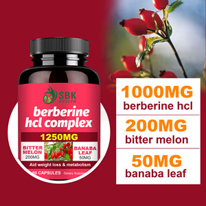 Boost Metabolism Berberine HCL Complex 1250MG Vegetable Capsules Bitter Melon Fruit Plant-Based <b>Supplement</b> for Gut Support - Product Image 5