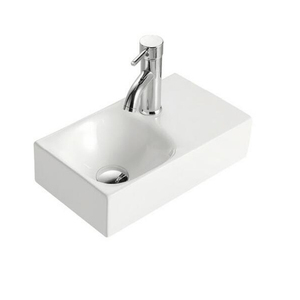 Factory Direct Modern Style Washbasin <strong>Narrow</strong> Rectangle Ceramic Wall Hung <strong>Sink</strong> <strong>Hand</strong> Wash Basin Small Bathroom <strong>Sinks</strong> - Product Image 4