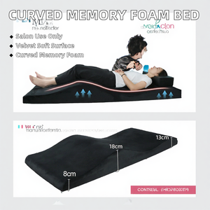 ที่นอนโค้งรุ่น Lash Bed Topper จากโรงงานขายส่ง พรีเมียมเมมโมรี่โฟม-กำมะหยี่ เฟอร์นิเจอร์เชิงพาณิชย์สำหรับเวิร์คช็อป โต๊ะนวดสมัยใหม่ - Product Image 2