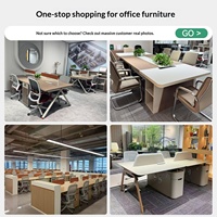 BGZ-226X Ensemble bureau et chaise de bureau avec design minimaliste en bois, poste de travail moderne avec écran pour usage commercial