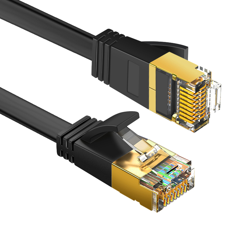 Cabo de fibra de 1m/2m/3m/5m para remendo, fibra externa, cabo 5e, 6, 6a, ethernet, 8, cabo cat7