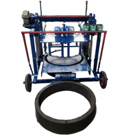 Moules personnalisés pour la production de tuyaux de canalisations en ciment d'un diamètre de 1 mètre et d'une hauteur de 30 cm, machine à briques