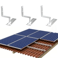 Support de montage solaire pour toit en tuiles, système de fixation photovoltaïque avec crochets pour système PV résidentiel