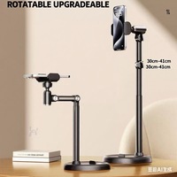 Support de téléphone portable pliable pour enregistrement vidéo Support de téléphone pivotant inclinable à 360 degrés pour trépied tournage cuisson peinture