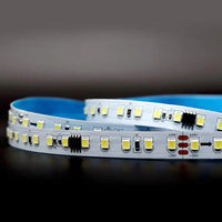 Barre de diodes électroluminescentes 24V, 120 diodes électroluminescentes/mètre, effet d'eau externe, diode électroluminescente intelligente