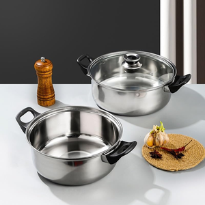 12-Piece Anti-Rust Stainless Steel <b>Cookware</b> <b>Set</b> Non-Stick Kitchenware Including Fry Pan Cooking Pot for Kitchen Use Metal - Product Image 4