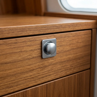 Serrure à bouton-poussoir métallique sans clé pour camping-car, caravane, voiture, marine, tiroir, armoire, porte