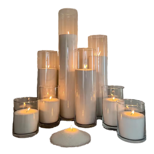 Velas Aromáticas de Cera de Soja y Arena en Frascos de Vidrio Transparente, Diseño Novedoso 2025, Gran Venta, para Bodas - Product Image 1