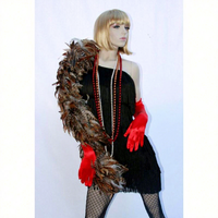 Écharpe naturelle châle Coque poulet coq plume Boa pour femmes carnaval Halloween fête vêtements Costume danse Cosplay accessoire