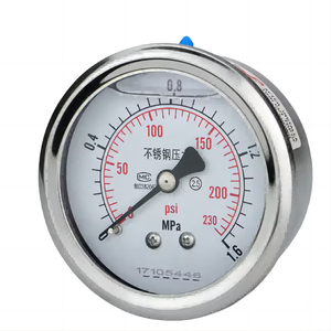 हाइड्रोलिक वैक्यूम दबाव गेज सेट जल दबाव गेज प्रो उपकरण स्टेनलेस स्टील डायाफ्राम सील दबाव गेज उपकरण - Product Image 1