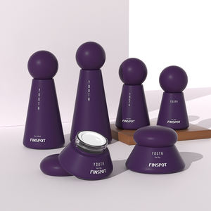 Ensemble d'emballage de soins de la peau givré avec logo personnalisé 30g 50g 100ml 120ml Pot de crème cosmétique en verre de luxe Bouteille de lotion tonique avec pompe - Product Image 4