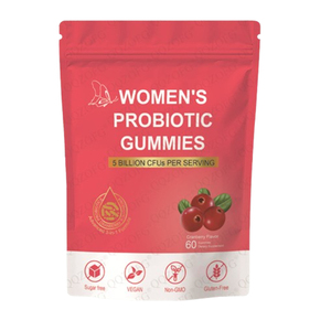 Gomitas Veganas de Arándano para el Equilibrio Femenino de Marca Propia, Gomitas Probióticas para Mujeres, Suplemento de Vitaminas para el Bienestar Diario - Product Image 1