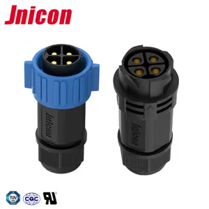 Jnicon M25 푸시 잠금 4 핀 전자 자전거 커넥터 전기 자전거 배터리 스쿠터 커넥터