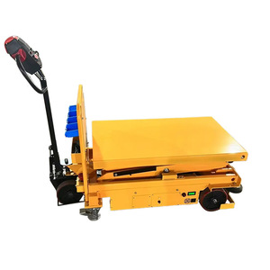Con rodillos, carro de aleación de aluminio manual, elevador de carga pequeño hidráulico, Manual mesa elevadora, transporte - Product Image 2