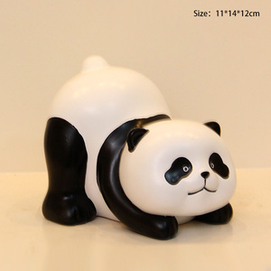 Trang trí nội thất nhựa thủ công nhựa gấu trúc đồ trang trí hiên Tủ lưu trữ chìa khóa nhựa thủ công trang trí nhà - Product Image 5