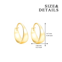 Boucles d'oreilles créoles à paillettes martelées en cercle d'or 14 carats 18 carats pour femmes