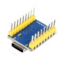 Carte de développement ESP32-C6 Mini WiFi 6 basée sur le module ESP32-C6FH8, WiFi 6 160 MHz 2,4 GHz, BT 5 avec broches jaunes soudées