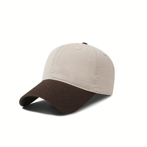 Casquette de baseball bicolore surdimensionnée pour têtes volumineuses, chapeau de baseball en coton extra large, casquettes non structurées pour papa, taille plus, cadeau promotionnel - Product Image 3