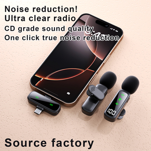 New T20 sạc Professionnel chống tiếng ồn không dây cắm Trung Quốc nhà sản xuất Lavalier Microphone kit báo cáo - Product Image 5