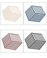 Tapis isolant simple pour cuisine, résistant à la chaleur, ajouré, anti-brûlure, dessous de plat pour table à manger, dessous de théière domestique, dessous de verre rayé