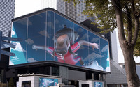 Extérieur étanche grand plein couleur oeil nu 3D grand écran LED affichage CBD centre commercial carré HD 3D écran géant