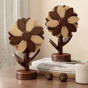 Set de table moderne à motif tournesol, résistant à la chaleur, pour cuisine, table à manger, support de cuisson pour assiettes et bols - Product Image 1