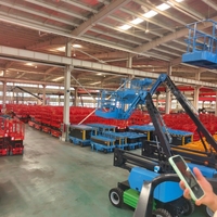 Equipamento Elevatório Aéreo Elétrico Hidráulico Tipo Aranha com Esteiras para Todos os Terrenos