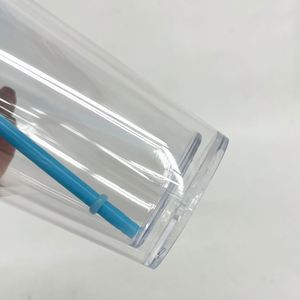clear 16oz Plastic Acrylic Snow <b>Globe</b> Acrylic Tumblers Cups 16oz Snowglobe Plastic Tumbler Mugs with Pre Drilled Hole - Product Image 4