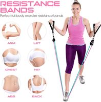 11 pièces bandes de résistance ensemble gymnastique Sport tirer corde Fitness exercice Tubes