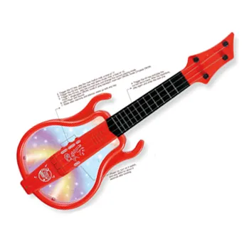 Kid's education Multifunctional Cartoon guitar musical toys toys plastic harmonium musical instrument for kids With light