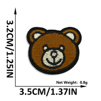Lot de 30 patchs brodés thermocollants, patchs de réparation de dessins animés, adaptés pour décorer les jouets, les sacs et les vêtements pour enfants