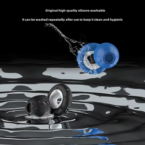 CM Wholesale Custom Logo Silicone Ear Plugs S M L 3 Pairs Black Soundproof Noise Reduction Sleep Earplugs for Health Care Supply - Product Image 4