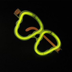 Skull <b>Glasses</b> Accessories <b>Plastic</b> Glow Stick Frame Portable Cheering Props For Night Markets Party Supplies - Product Image 2