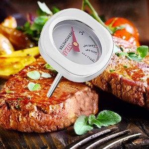 2025 thép không gỉ Lò an toàn BBQ gia cầm thăm dò thịt nấu ăn Nhiệt kế OEM tùy chỉnh nhiệt độ ghi - Product Image 1