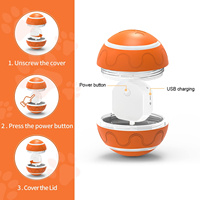Rechargeable par usb télécommande intelligente interactive balle de jouet pour animaux de compagnie chien boule étanche roulant avec lumières led