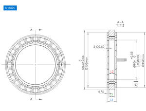 Moteur à entraînement direct à faible vitesse sans cadre de haute précision d'usine, compatible avec les articulations de robot - Product Image 6