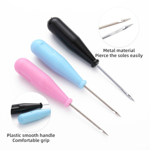 <span class=keywords><strong>Aguja</strong></span> de cuero artesanal japonesa para reparación de calzado, <span class=keywords><strong>con</strong></span> mango de plástico cónico, para coser zapatos y bolsos, <span class=keywords><strong>con</strong></span> forma de <span class=keywords><strong>aguja</strong></span> de <span class=keywords><strong>dos</strong></span> puntas (perforadora y gancho) - Product Image 2