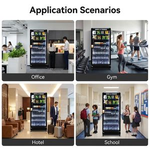 Máquina Expendedora QINGO con Pantalla Táctil, Sin Efectivo, Combinación de Bebidas y Snacks, Refrigerador Inteligente Comercial, Habilitado para SDK, Acero Inoxidable, 580L - Product Image 6