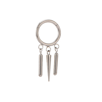 Fuxuan Anneaux clicker en titane ASTM F136 avec pendentif, boucles d'oreilles piercing, boucles d'oreilles hélix, vente en gros