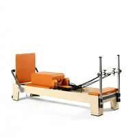 Equipo Comercial de Pilates Reformers, Cama de Ejercicios para Flexibilidad, Estiramiento Muscular Corporal, Reformer de Pilates para Estudio de Yoga