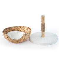 Arbre à chat en bois personnalisé à succès, lit pour chat, arbre à grimper en bois naturel pour chat d'intérieur
