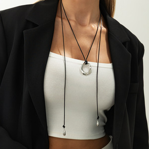 Collana <span class=keywords><strong>con</strong></span> Ciondolo in Acciaio Inossidabile Placcato Oro, Design Geometrico Irregolare a Forma di <span class=keywords><strong>Cuore</strong></span>, Unisex, per Matrimoni - Product Image 3