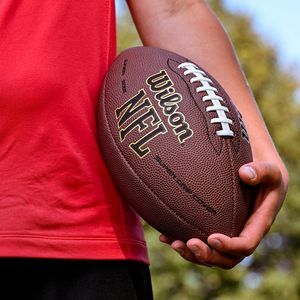 Ballon de football américain de haute qualité, imperméable, cousu à la machine, Queenknow QN-F02, léger, durable, taille 6, en cuir PU, pour intérieur et extérieur - Product Image 5