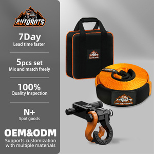 AUTOBOTS <span class=keywords><strong>Prix</strong></span> d'usine Sangle de remorquage de <span class=keywords><strong>voiture</strong></span> personnalisée robuste Sangle de remorquage de récupération Sangle de remorquage de course Kit de sangle de remorquage - Product Image 1