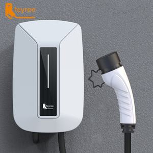 Nouvelle borne de recharge murale pour véhicules électriques 220V monophasé 32A, interface CCS standard, 7KW, recharge rapide à domicile - Product Image 1