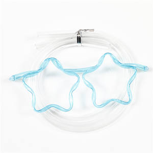 نظارات قش سخيفة قابلة لإعادة الاستخدام حلقة ممتعة من القش نظارات عيون جديدة ماصة لحفلات الاجتماعات وأعياد الميلاد - Product Image 4