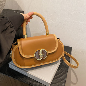 Bolsos de lujo para mujer al por mayor RTS, bolsos cruzados con solapa de piel sintética con costuras de colores y cierre, estilo moderno para dama. - Product Image 2
