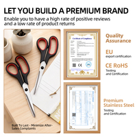 Ciseaux de Coupe Tissu Industriels Vic Tout Usage en Acier Inoxydable 8,5 Pouces, Droitier/Gaucher, pour la Cisaille et la Confection