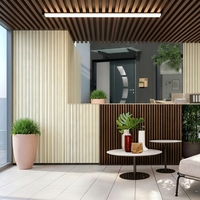 Revêtement mural en WPC imperméable au design élégant, panneau en composite bois-plastique pour murs intérieurs et extérieurs