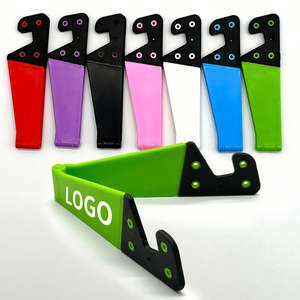 Custom Logo Mini Mobile Phone Stand for Iphone Universal Foldable Desk Phone <b>Holder</b> Phone Stand Support Desktop <b>Tablet</b> - Product Image 3